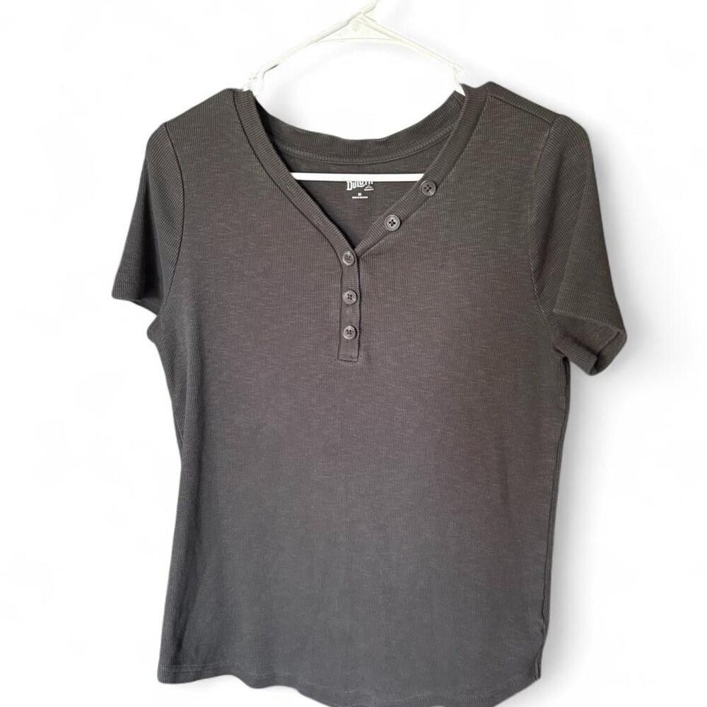 Grey Duluth Trading Company Women's Henley shirt Size M